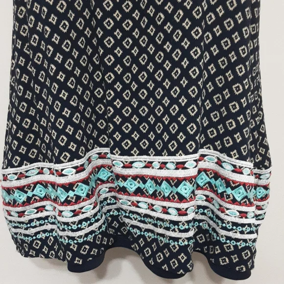 Anthropologie THML faye embroidered halter summer dress womens in size L - Picture 3 of 10